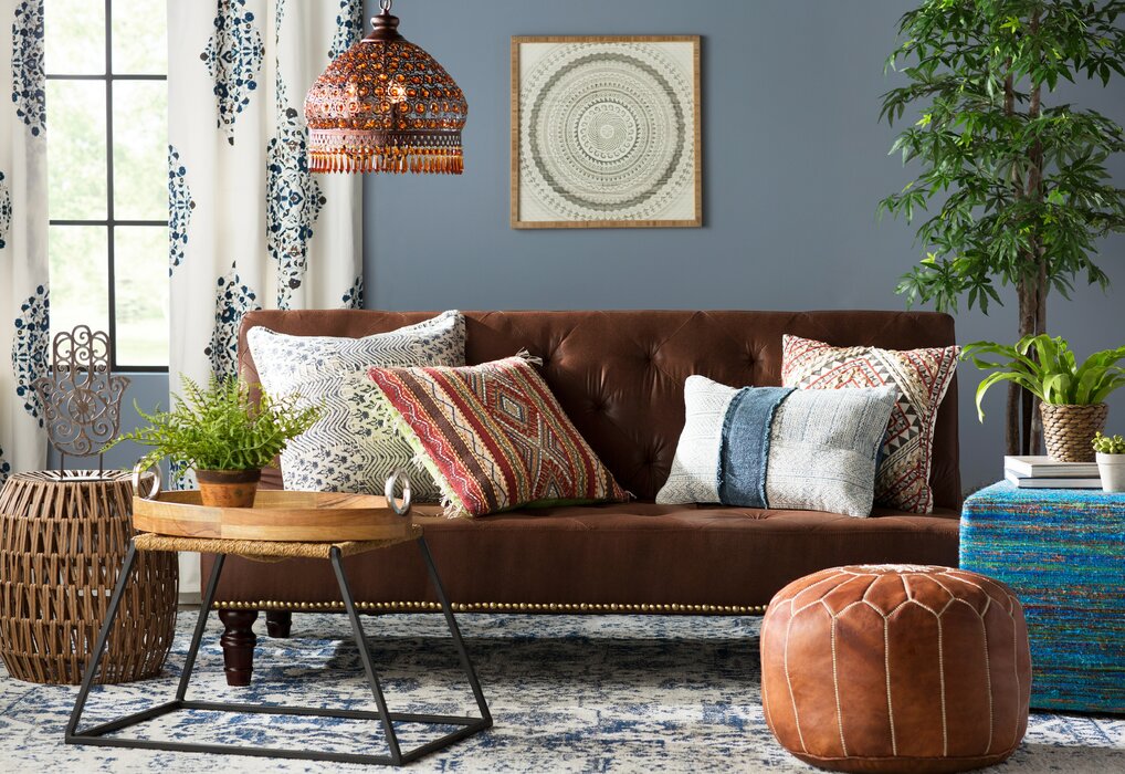 Bohemian living room design